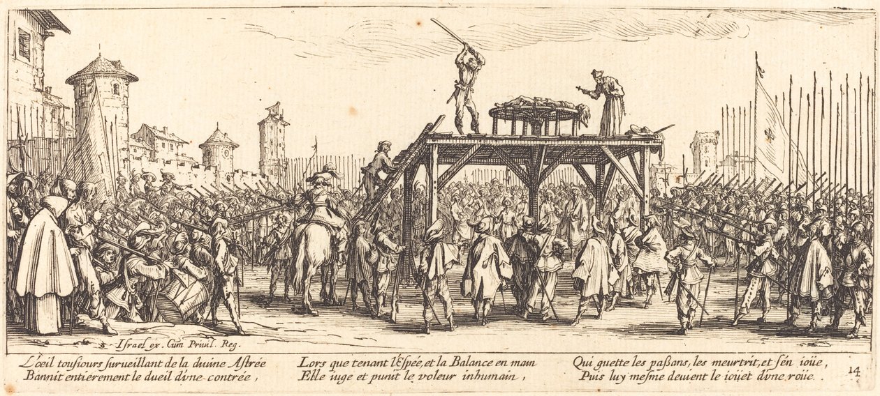 The Wheel by Jacques Callot
