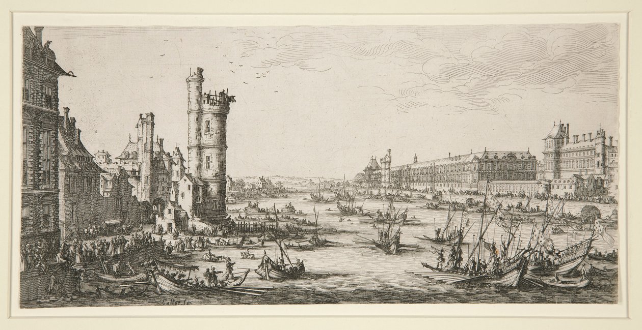 View of the Louvre by Jacques Callot