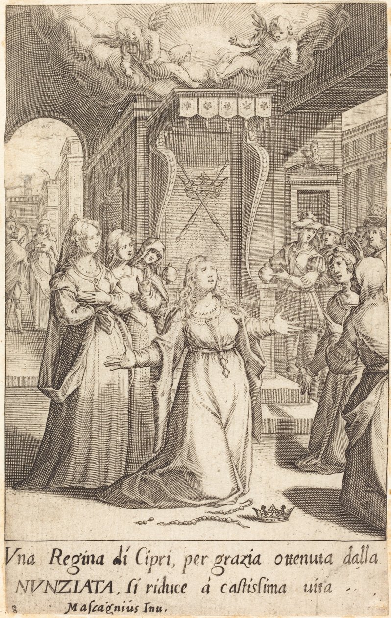 Queen of Cyprus by Jacques Callot after Donato Mascagni