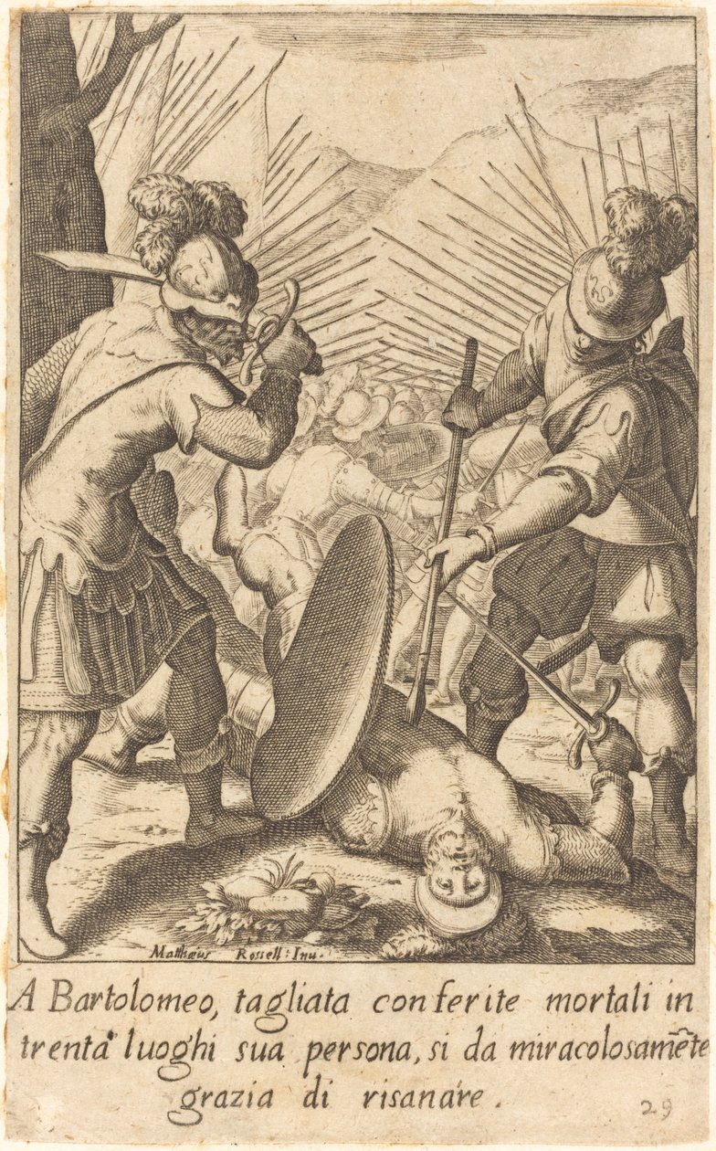 Bartolomeo by Jacques Callot after Matteo Rosselli