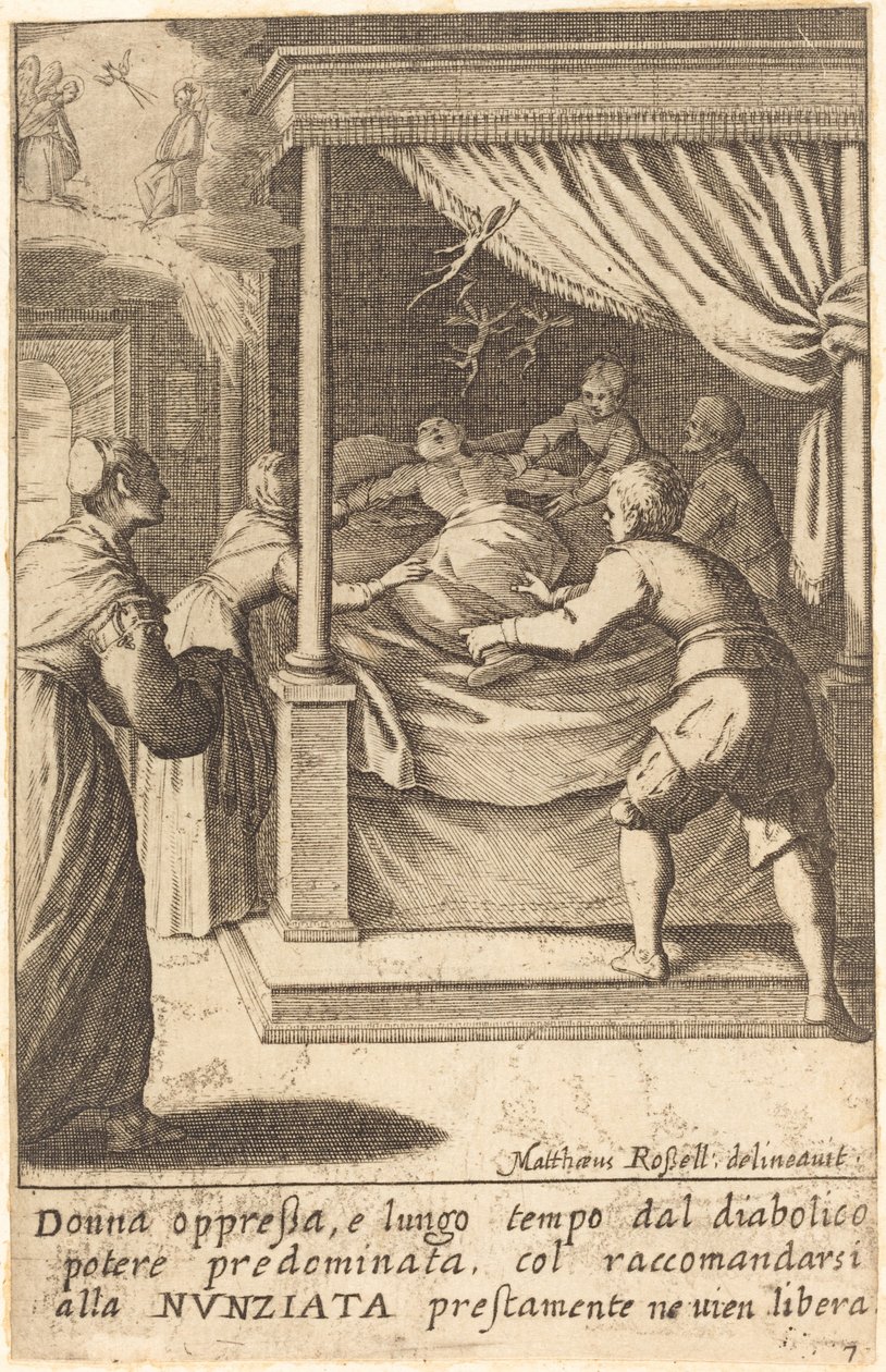 The Oppressed Woman by Jacques Callot after Matteo Rosselli