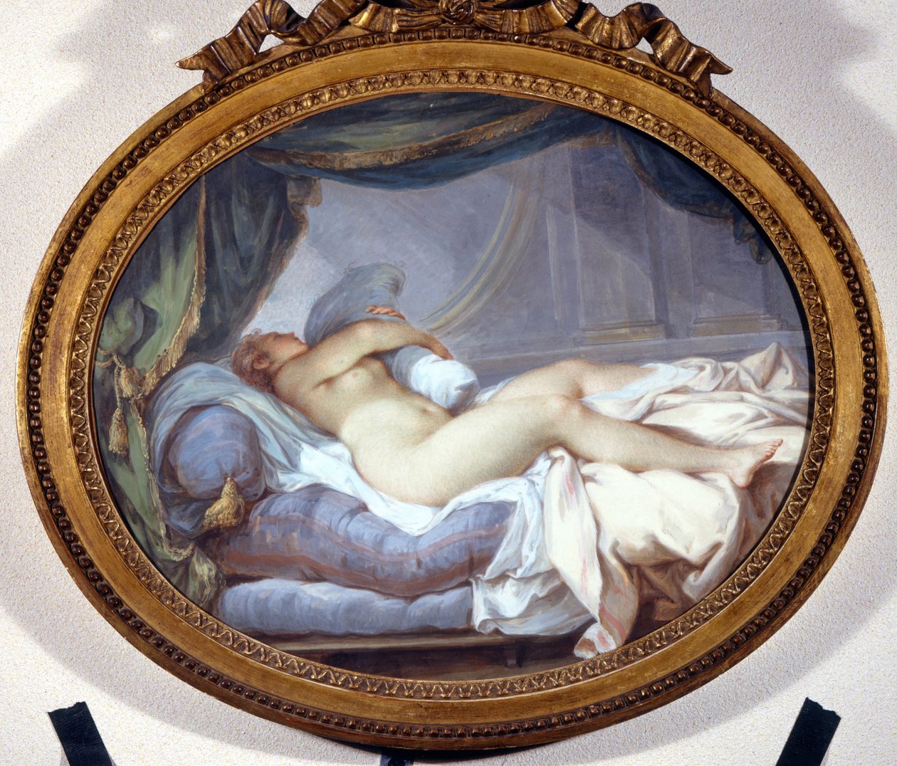 Woman Squeezing a Cushion by Jacques Charlier