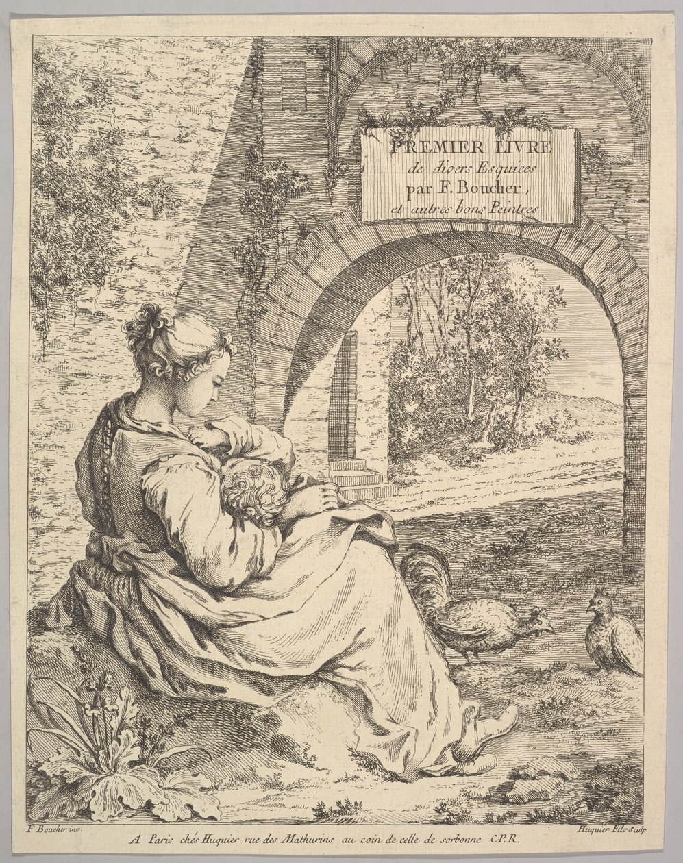 Frontispiece by Jacques Gabriel Huquier