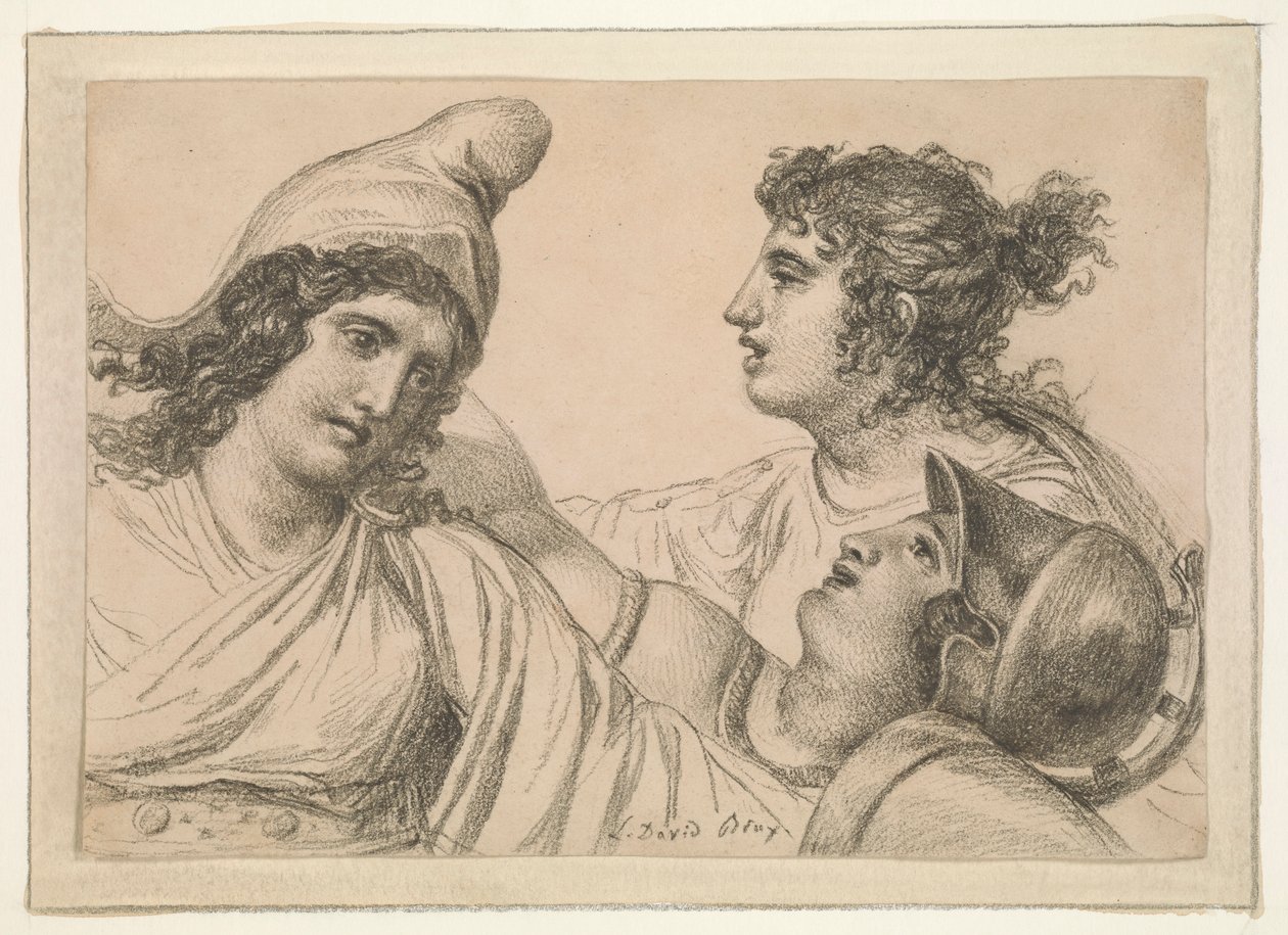 Composition with Three Figures by Jacques Louis David