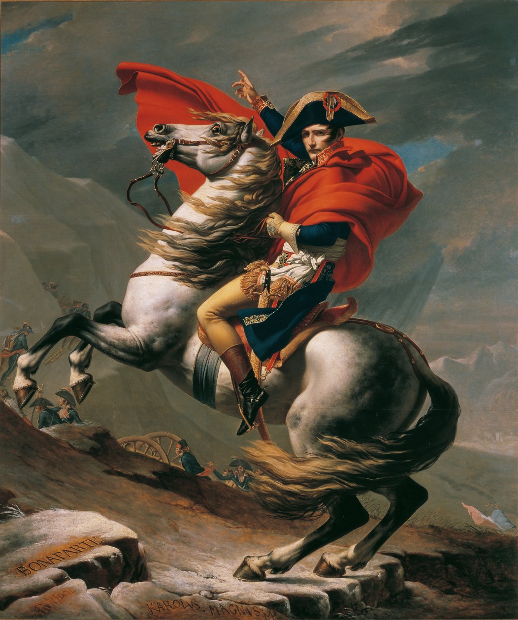 Napoleon at the Great St. Bernard by Jacques Louis David