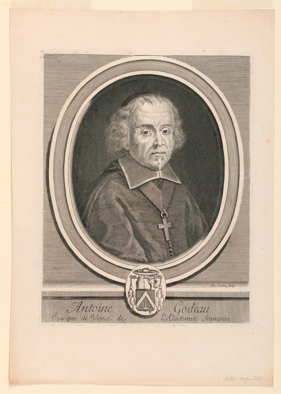Portrait of Antoine Godeau (1605-1672) by Jacques Lubin