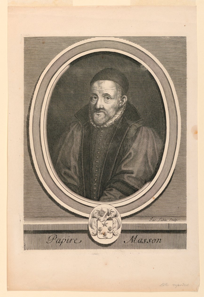 Portrait of Papire Masson (1544-1611) by Jacques Lubin