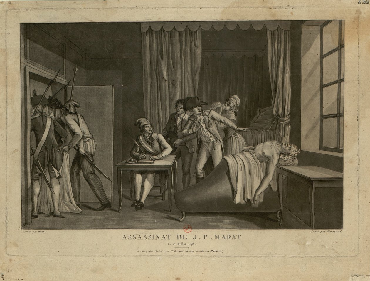 The Assassination of Jean-Paul Marat by Jacques Marchand