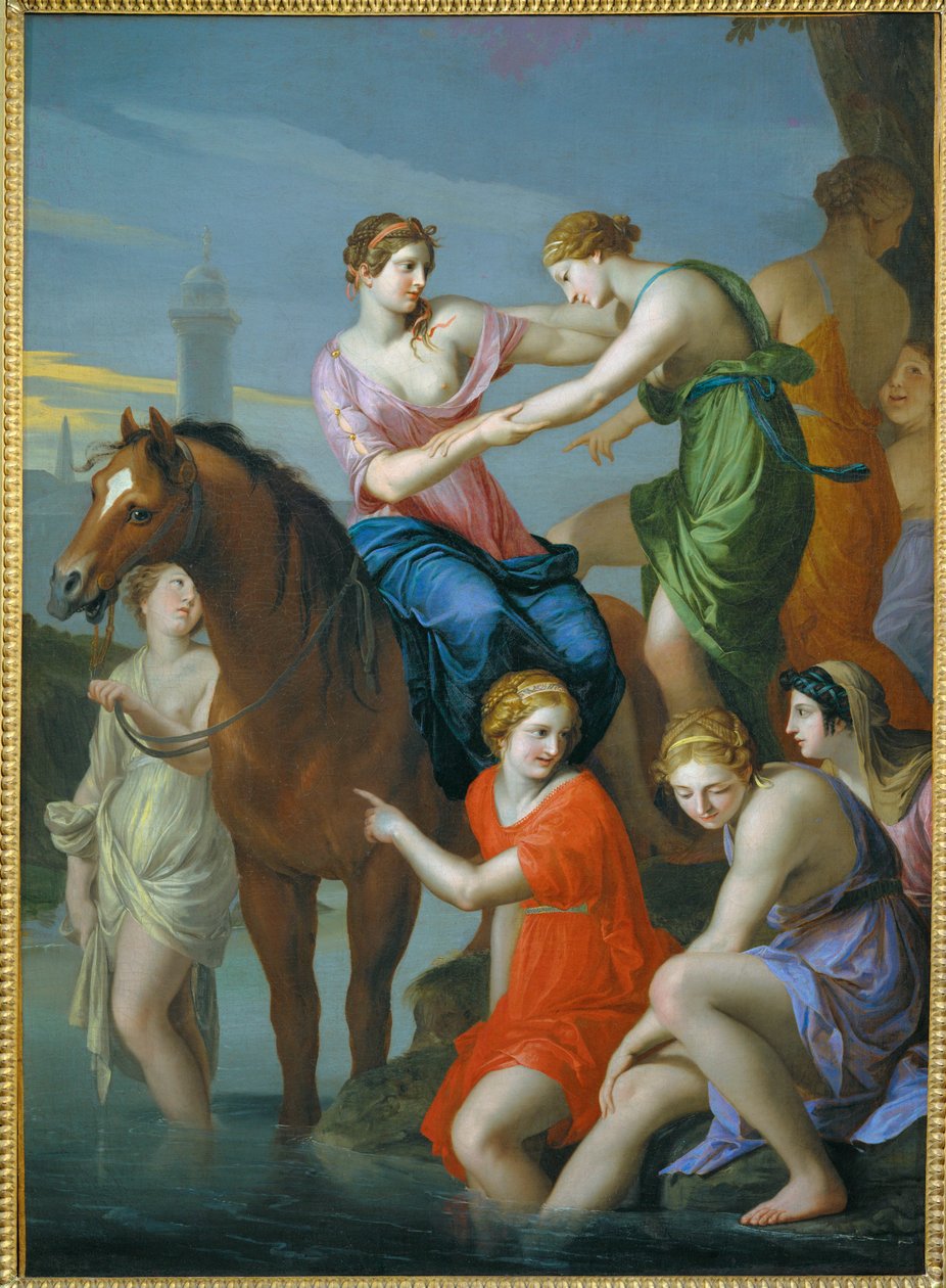Clelia Crossing the Tiber by Jacques Stella