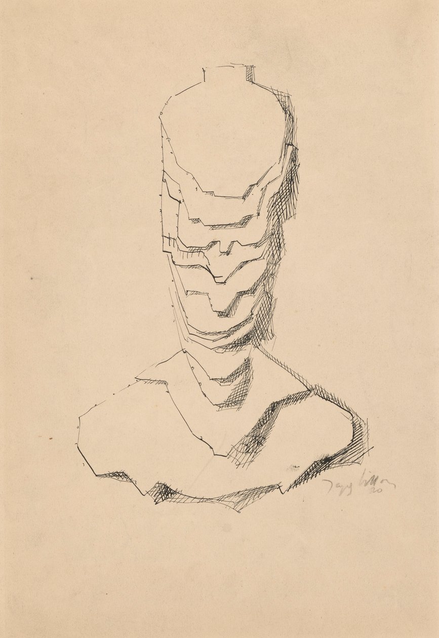 Abstract Construction (Baudelaire) by Jacques Villon
