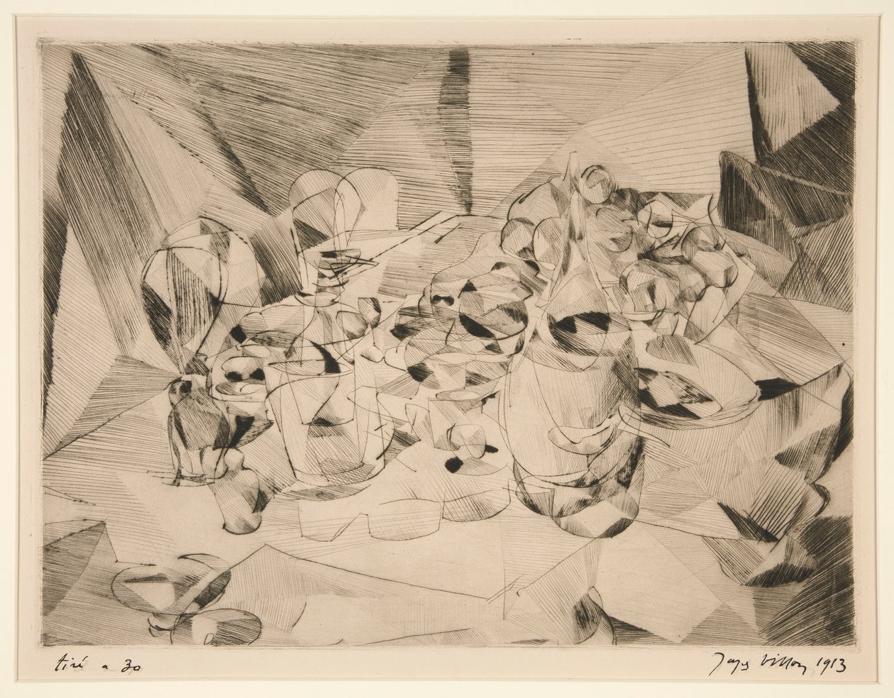 The Set Table by Jacques Villon