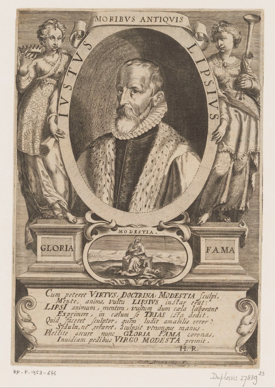 Portrait of Justus Lipsius by Jacques de Fornazeris