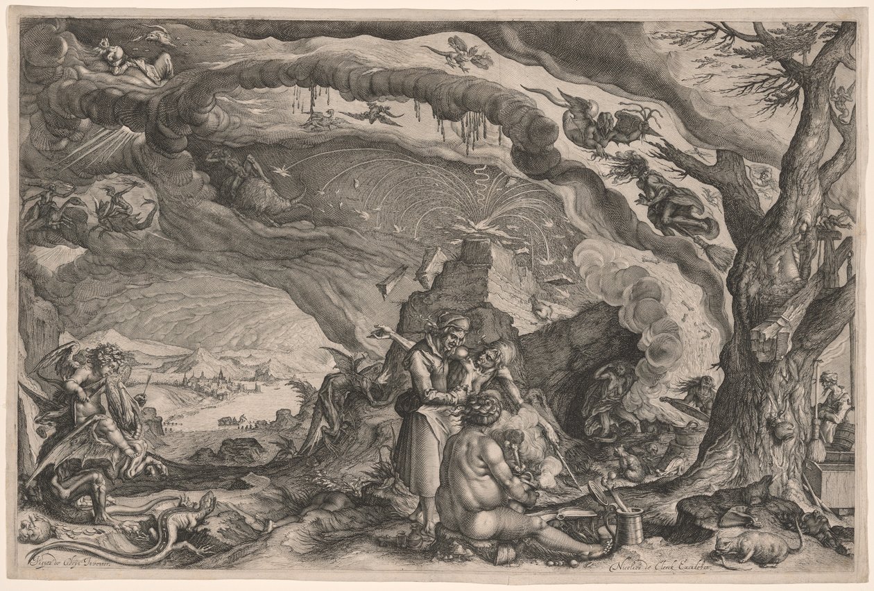 Witches Preparing for Sabbath by Jacques de Gheyn II