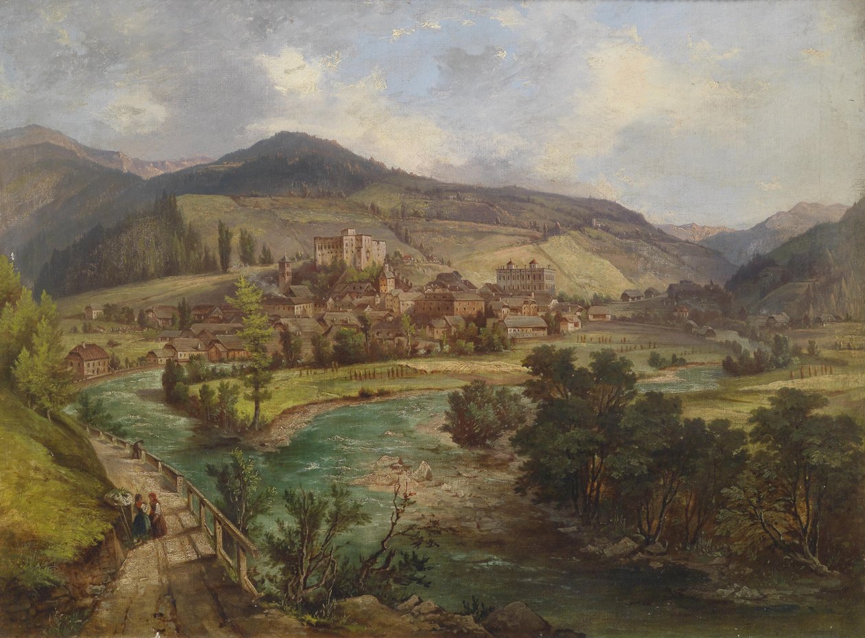 View of Gmünd in Carinthia by Jakob Canciani