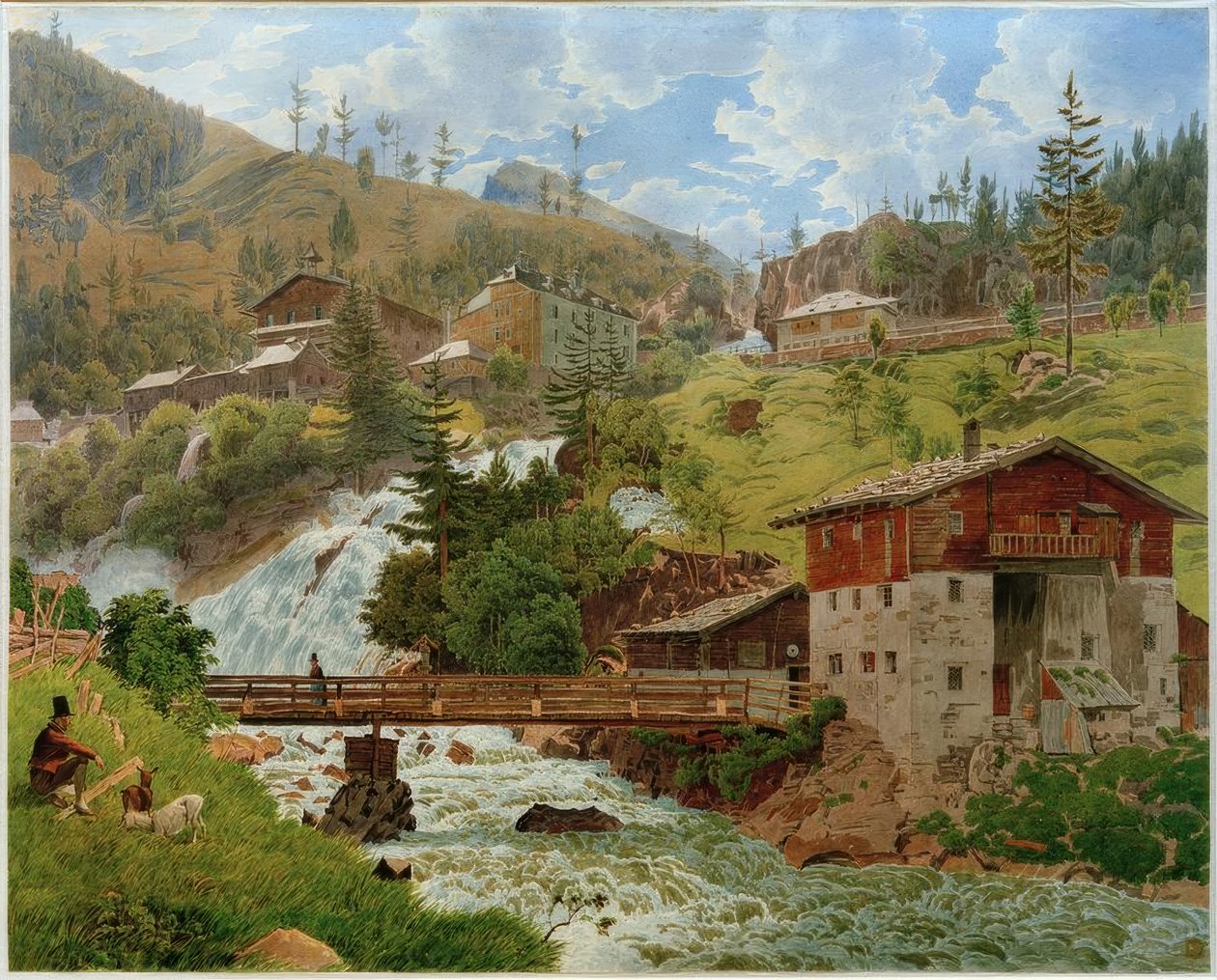 View of Bad Gastein by Jakob Alt