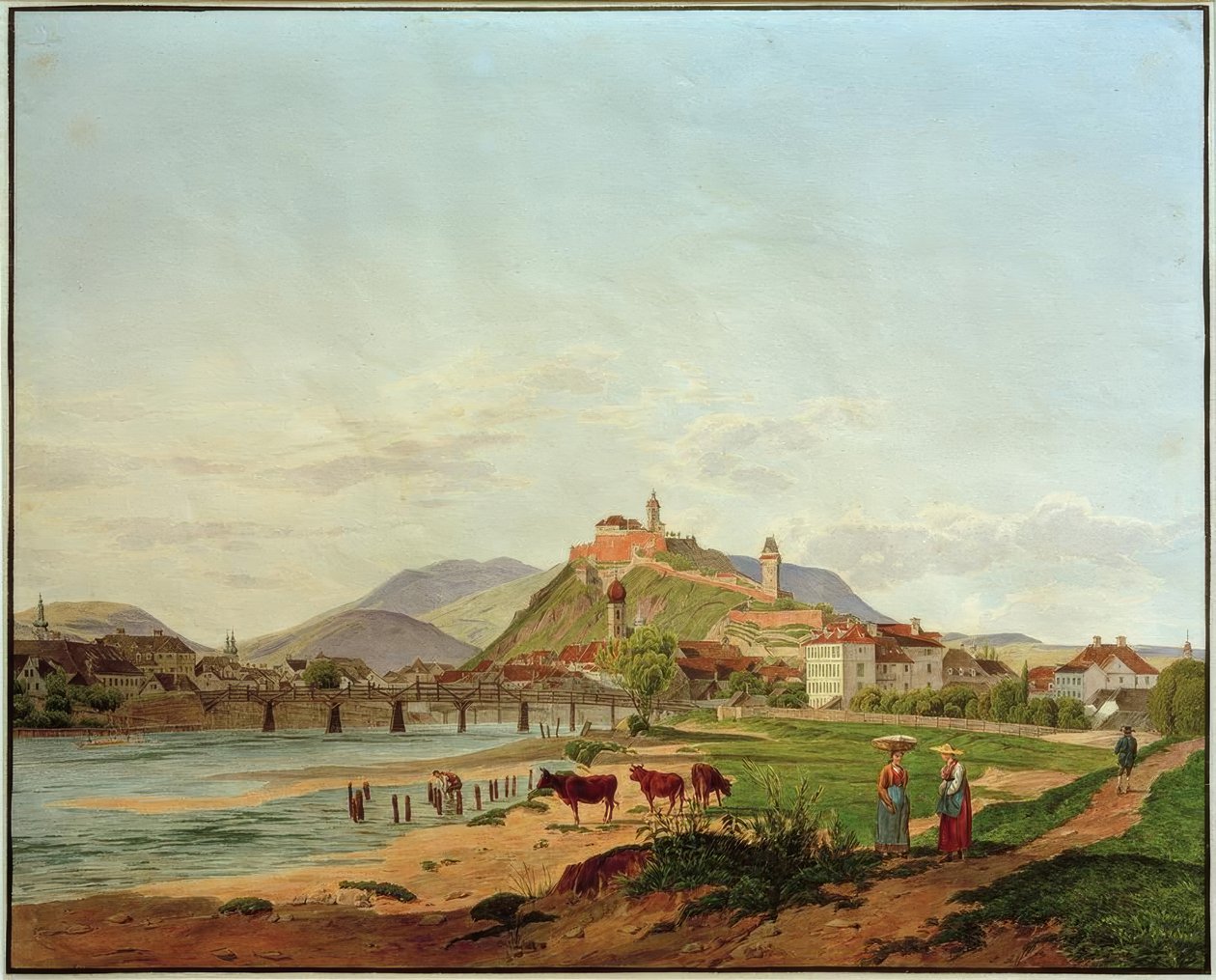 View of Graz by Jakob Alt