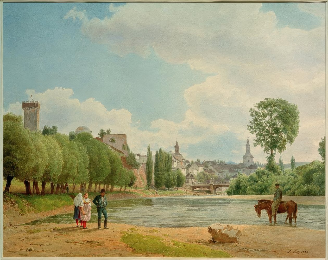 View of Cieszyn by Jakob Alt