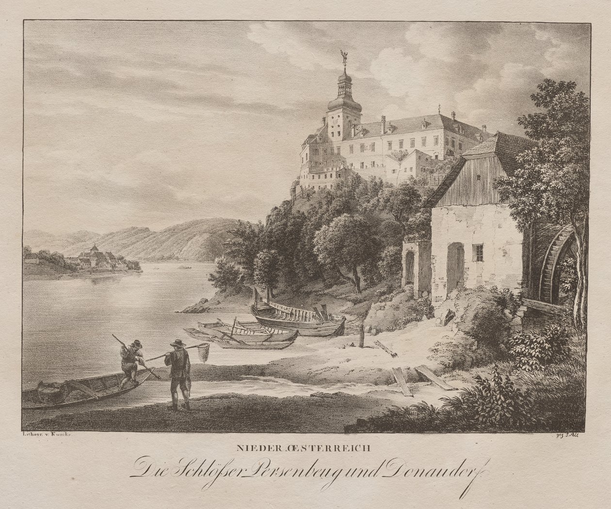 Lower Austria, The Castles of Persenbeug by Jakob Alt