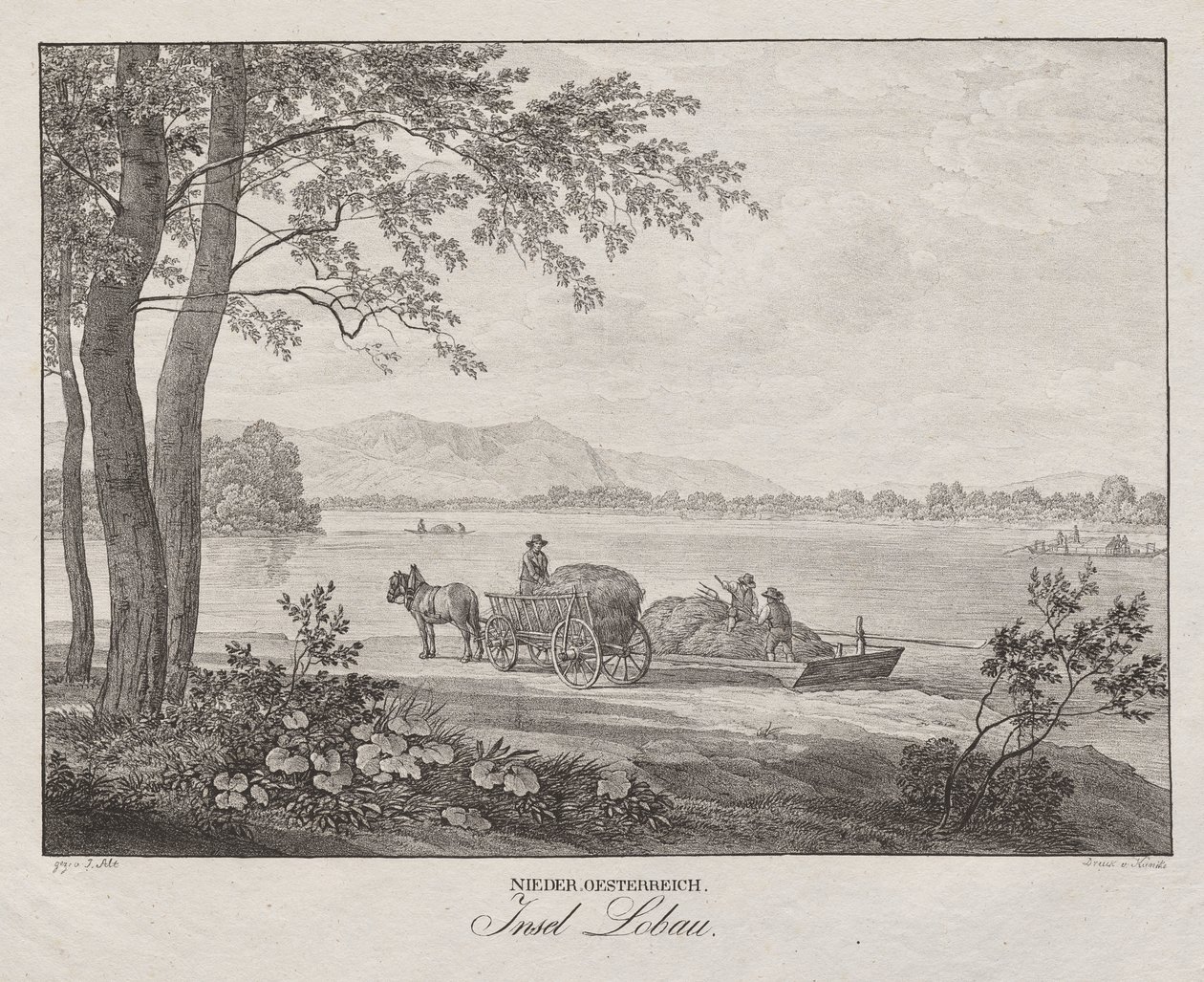 Lower Austria, Lobau Island by Jakob Alt