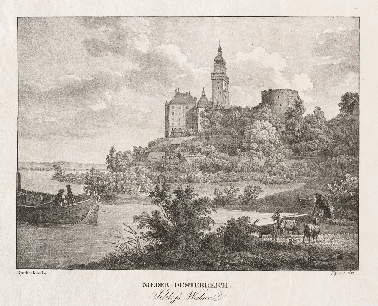 Lower Austria, Walseel Castle by Jakob Alt