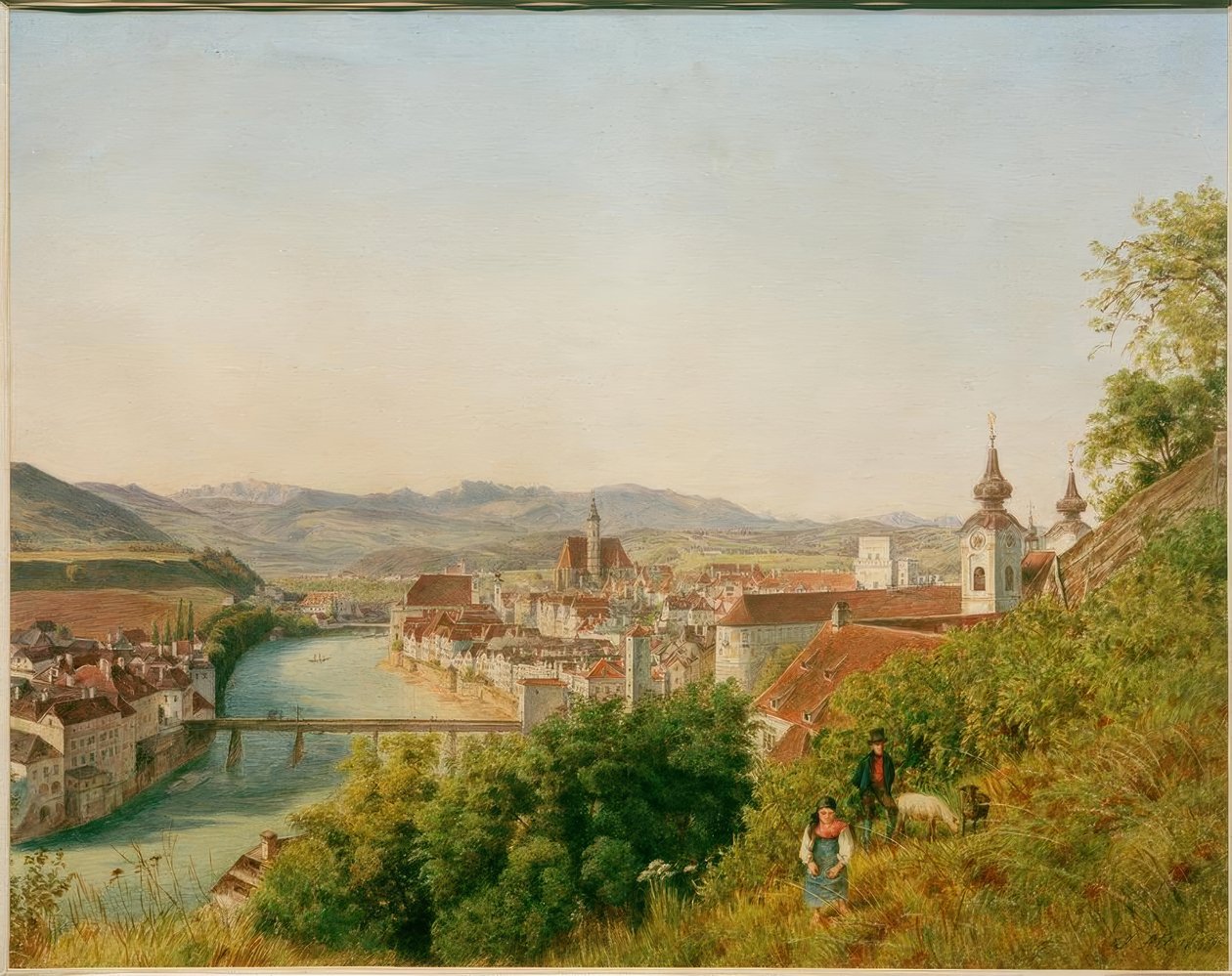 Steyr in Upper Austria by Jakob Alt