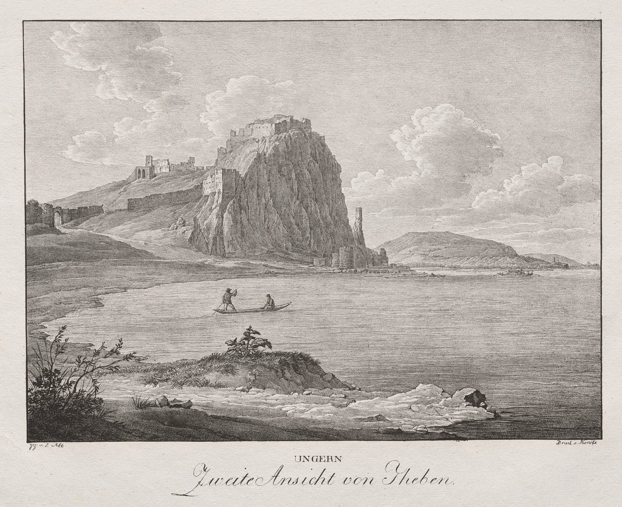 Hungary, Second View of Theben by Jakob Alt