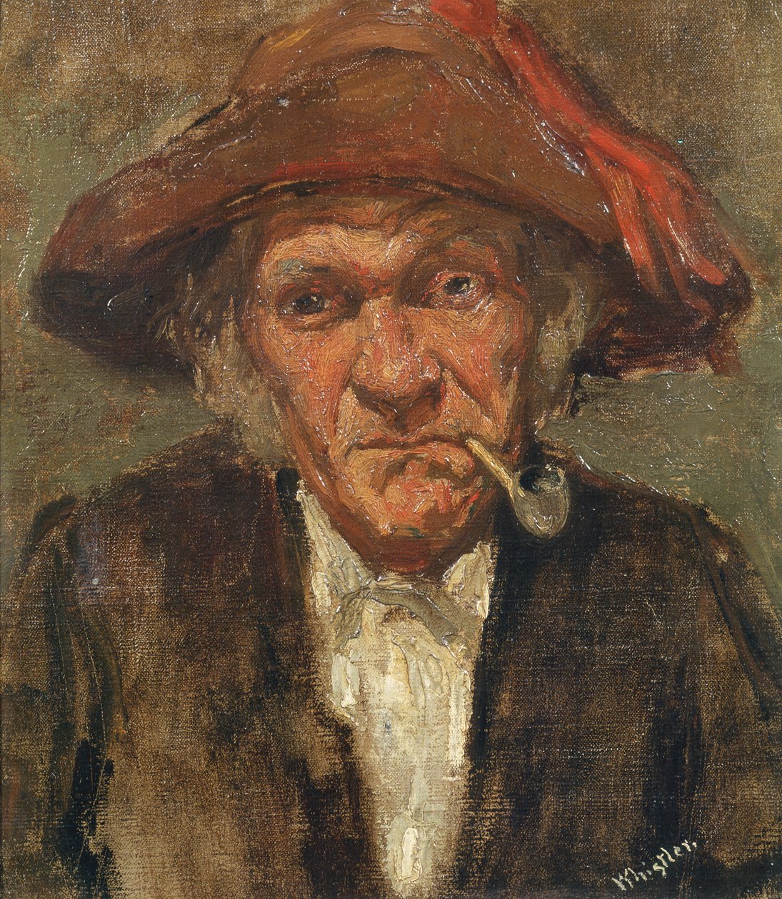 Man smoking a pipe, c.1859 by James Abbott McNeill Whistler