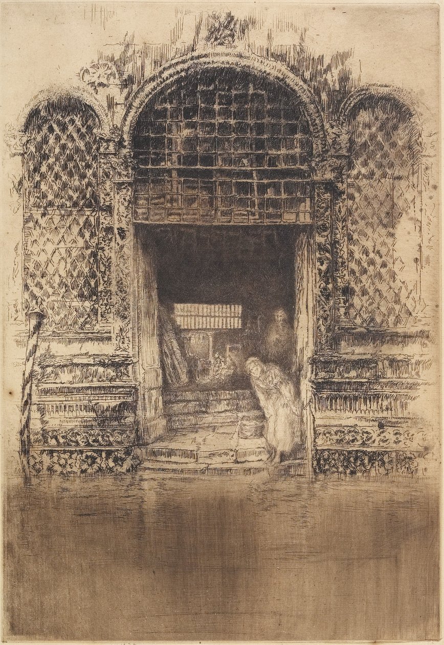 The Old Doorway from The First Venice Set, 1879-1880 by James Abbott McNeill Whistler