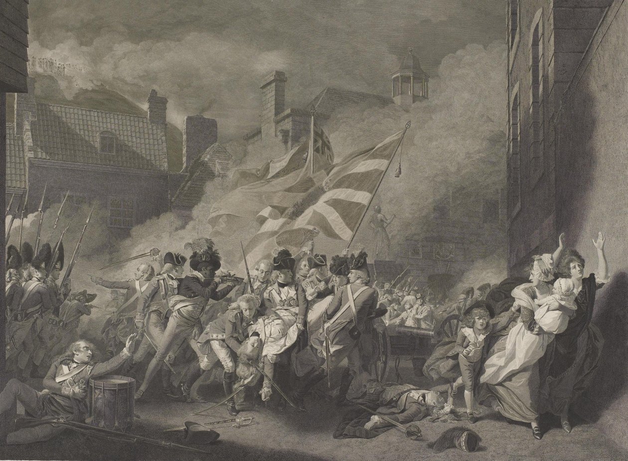 The Death of Major Peirson by James Heath