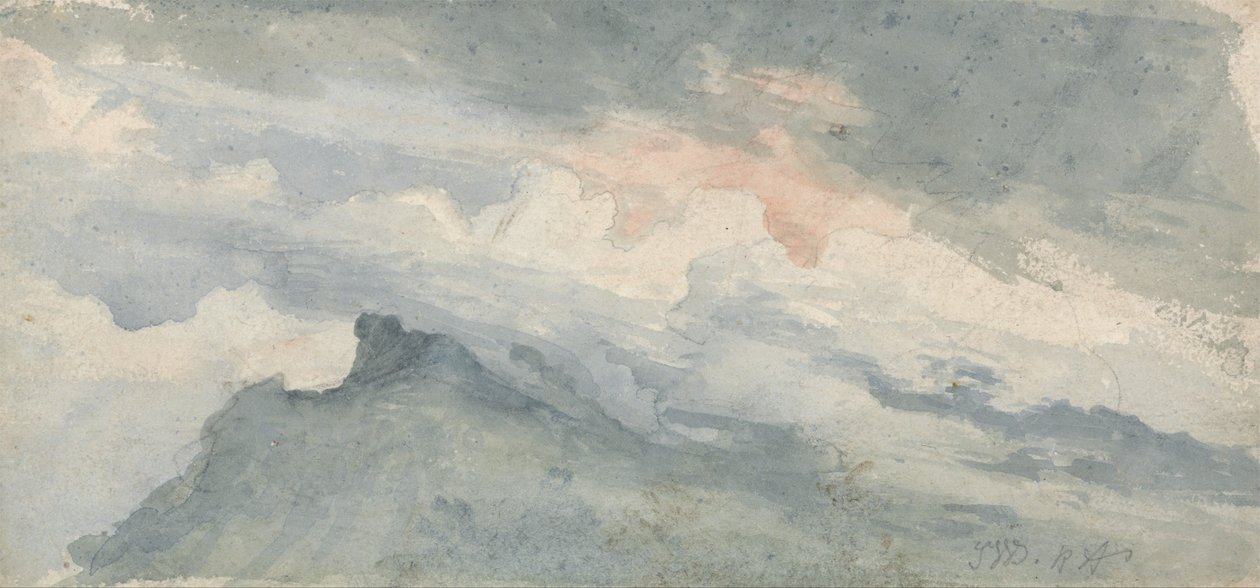 Study of a Hill Top and Sky by James Ward
