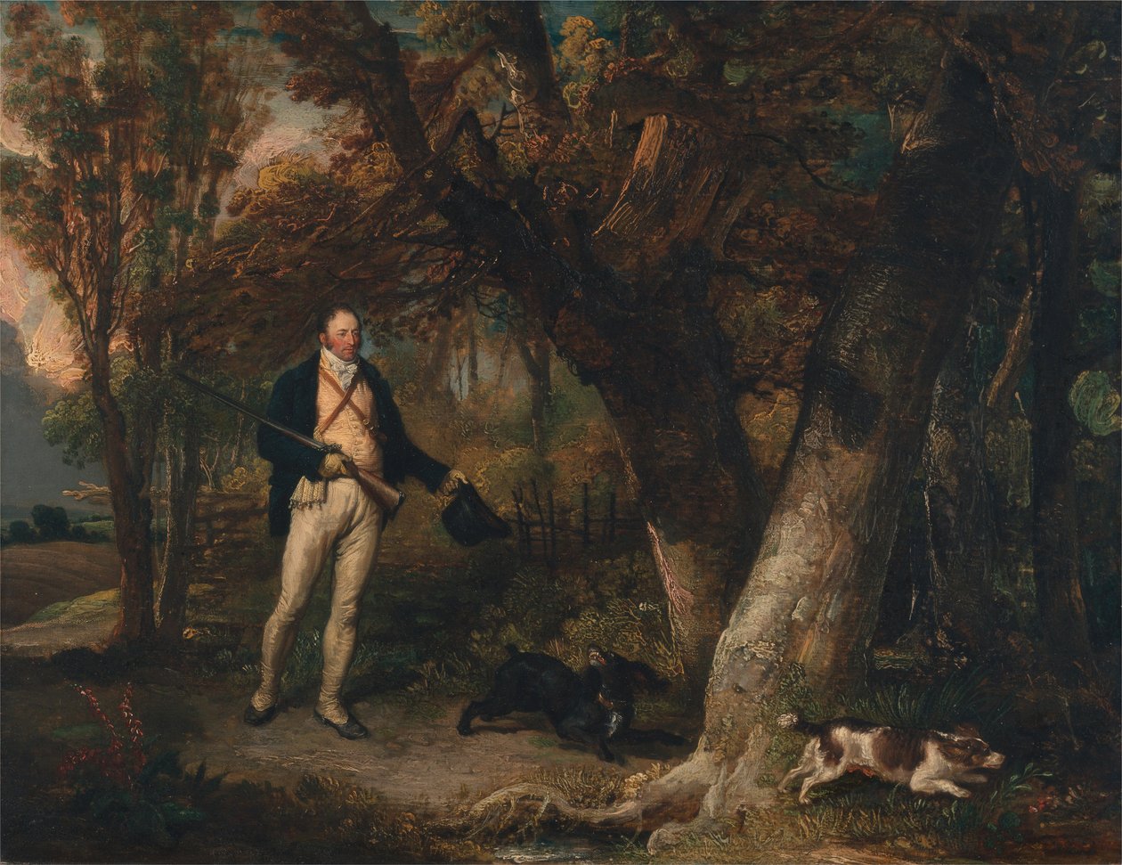 The Reverend Thomas Levett and Favourite Dogs, Cock-Shooting by James Ward