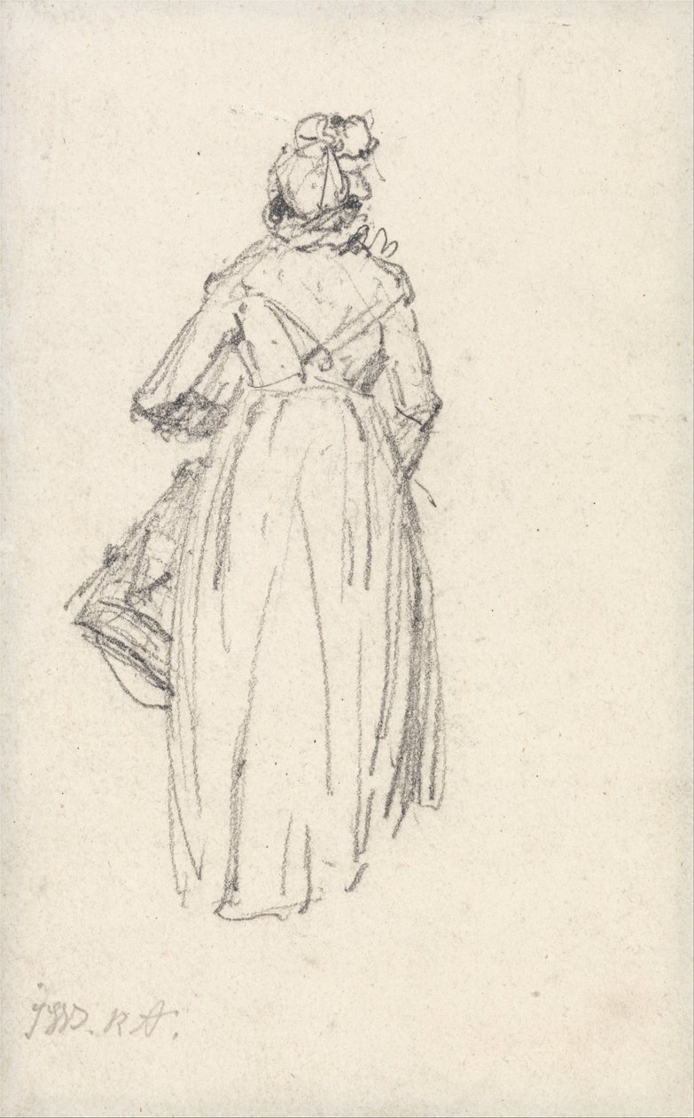 Woman Standing, Seen from the Back by James Ward