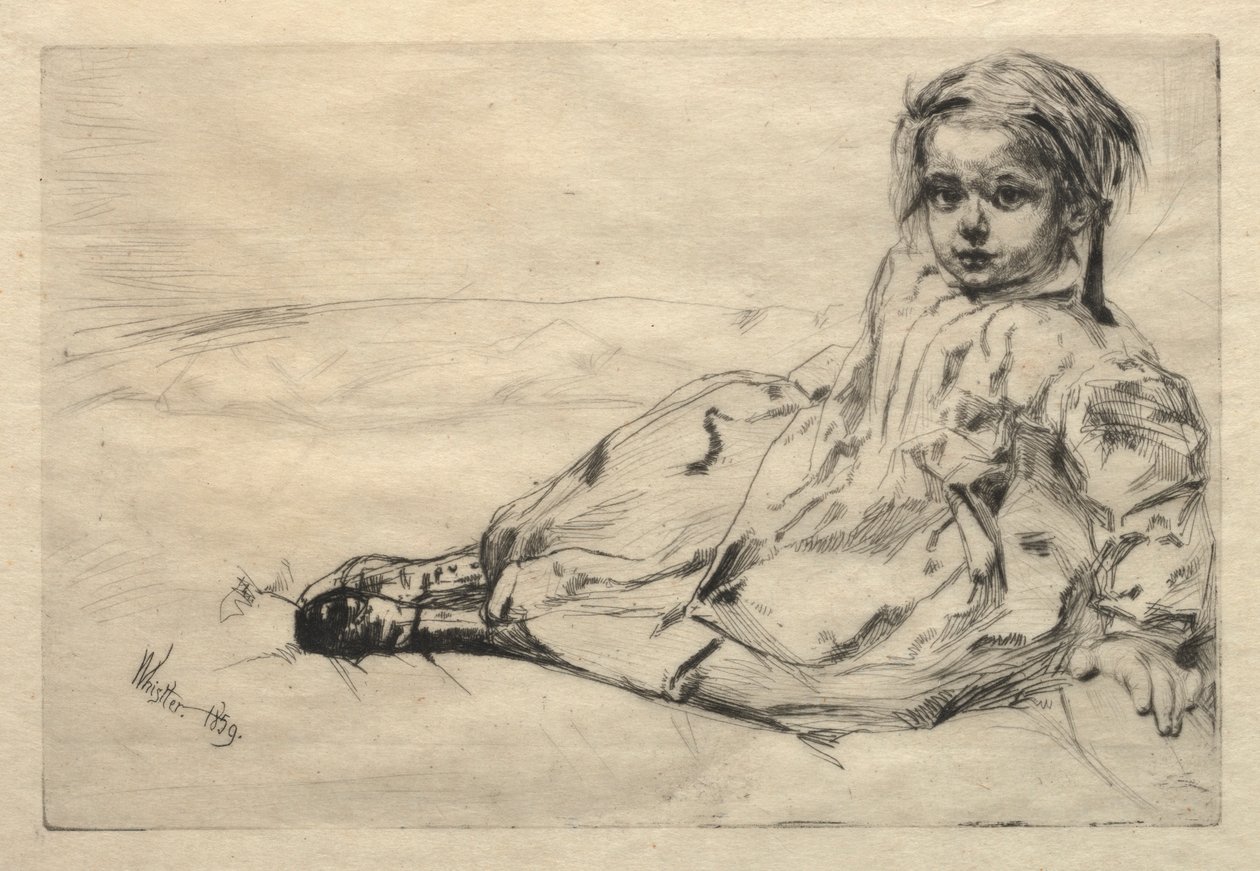 Bibi Valentin, 1859 by James Abbott McNeill Whistler