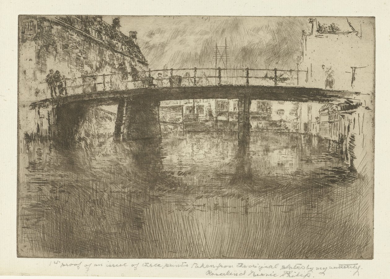 Bridge, Amsterdam by James Abbott McNeill Whistler