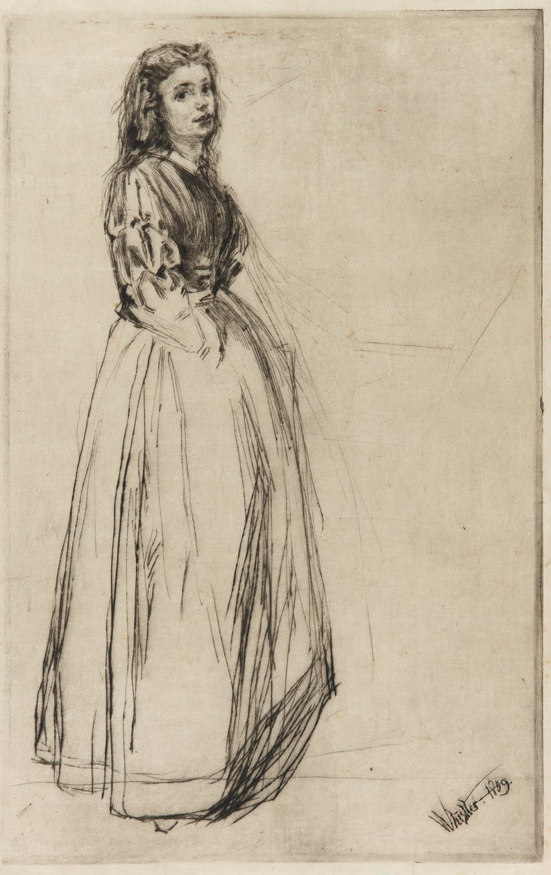 Fumette, Standing by James Abbott McNeill Whistler