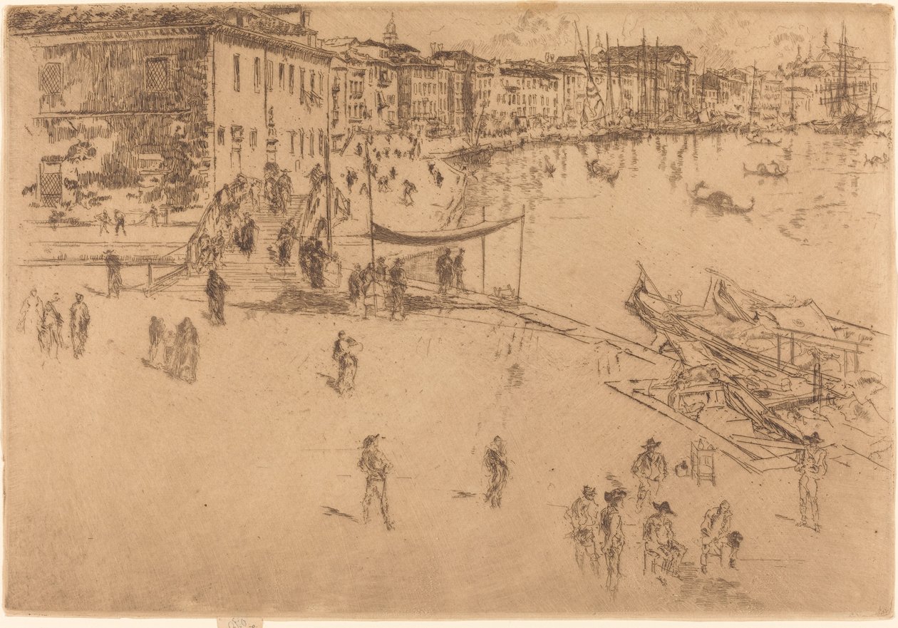 The Riva, No.II by James Abbott McNeill Whistler