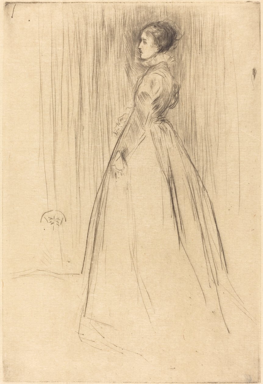 The Velvet Dress by James Abbott McNeill Whistler