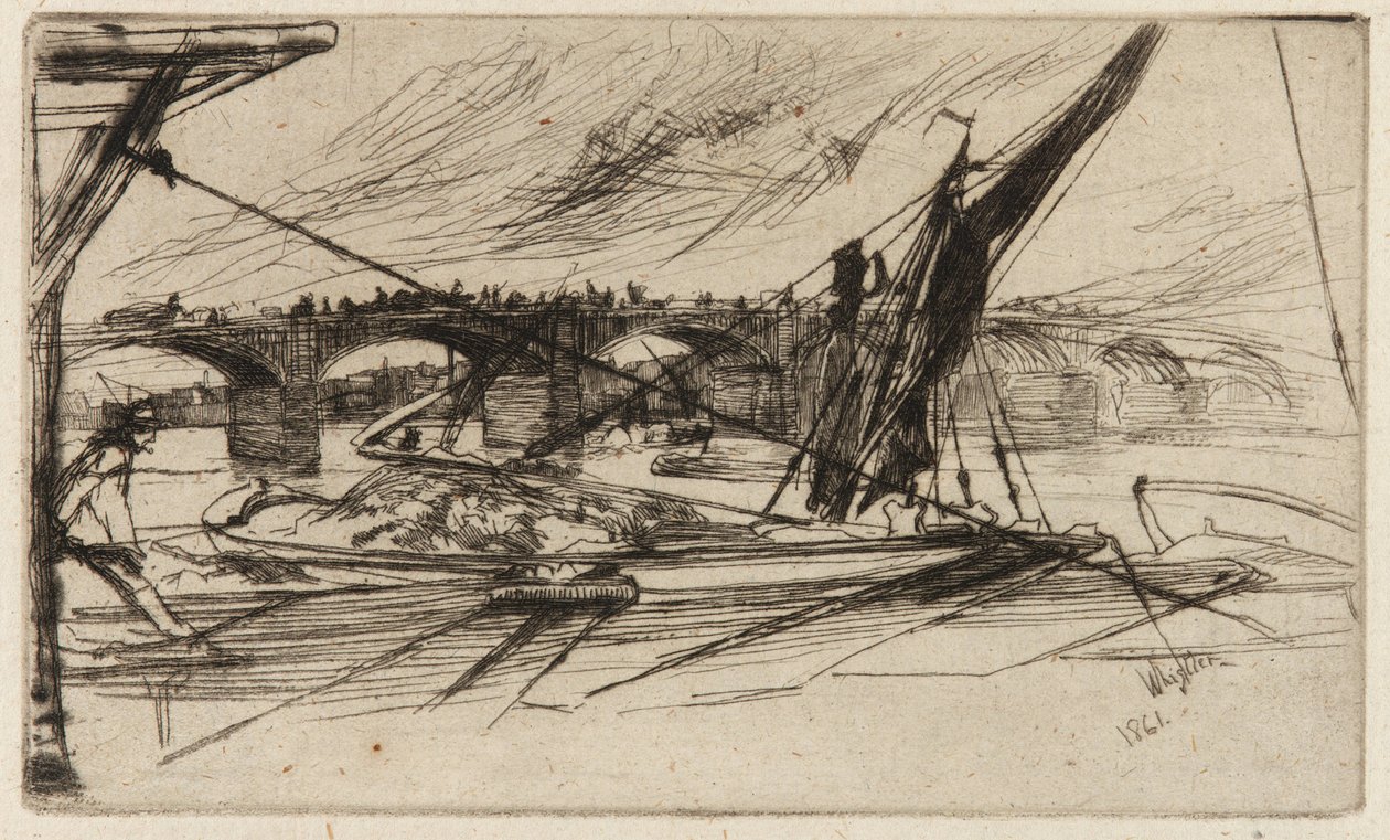 Vauxhall Bridge by James Abbott McNeill Whistler