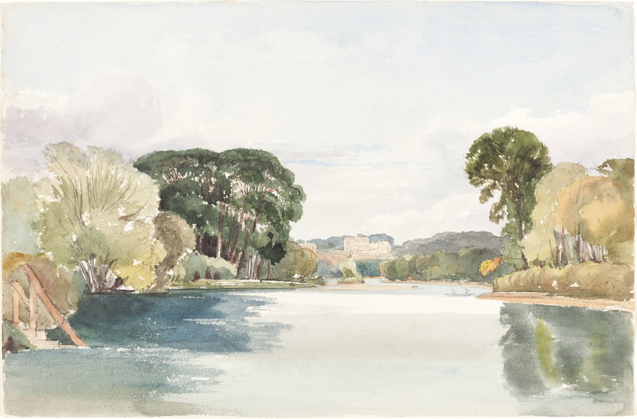 River Scene with Distant Castle by James Bulwer