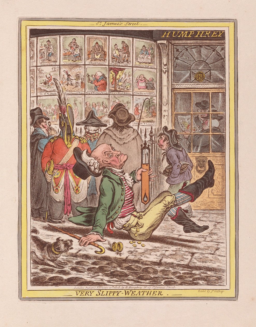Very Slippy-Weather by James Gillray