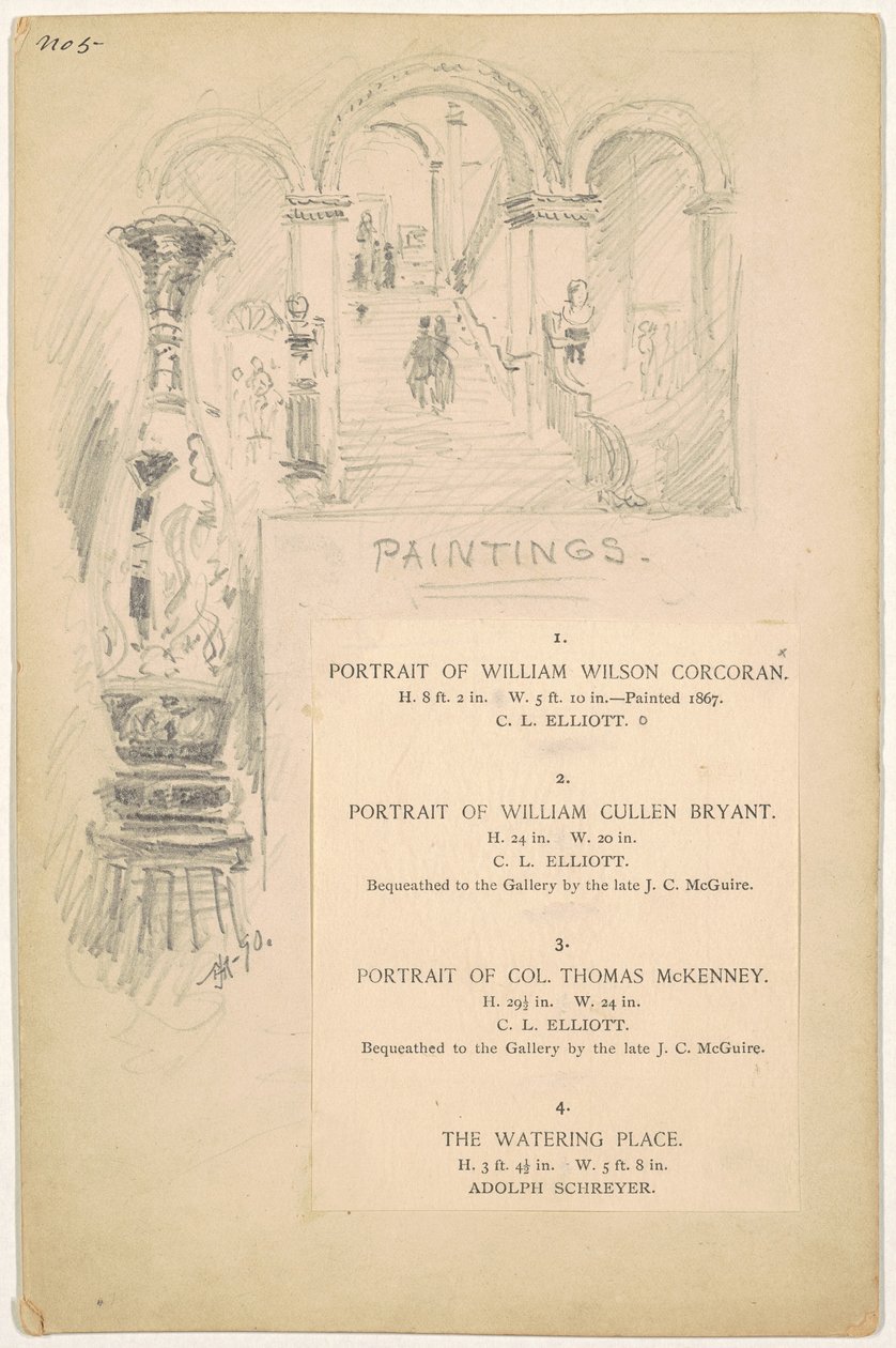 Study for "Paintings" by James Henry Moser
