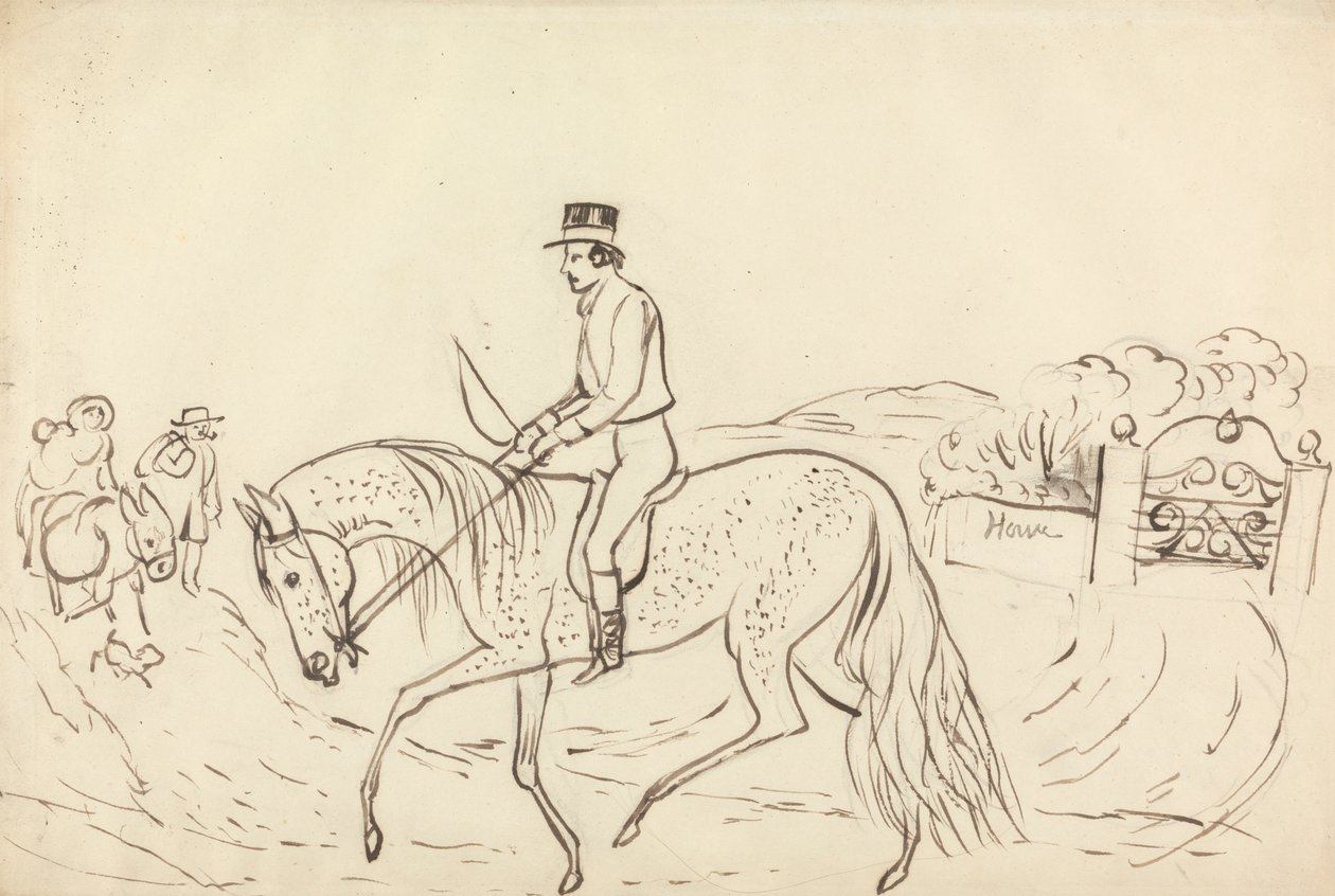 Scene with Horse and Rider by James Howe