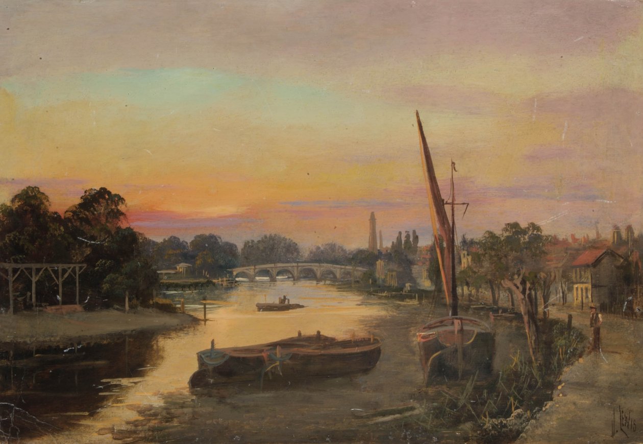 Kew at Sunset - Kew Bridge by James Lewis