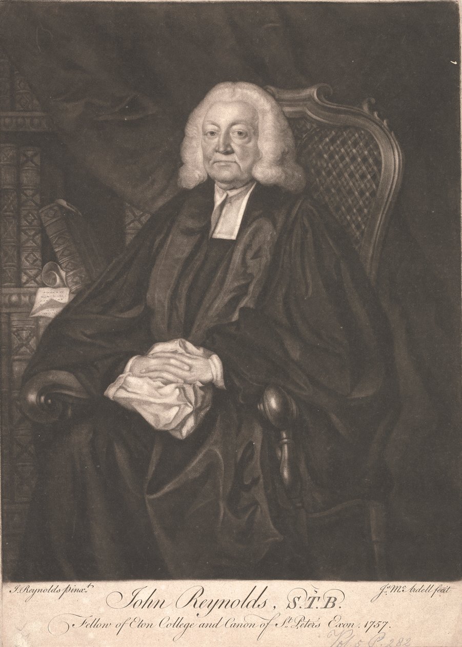 Dr. John Reynolds, S.T.B. by James McArdell