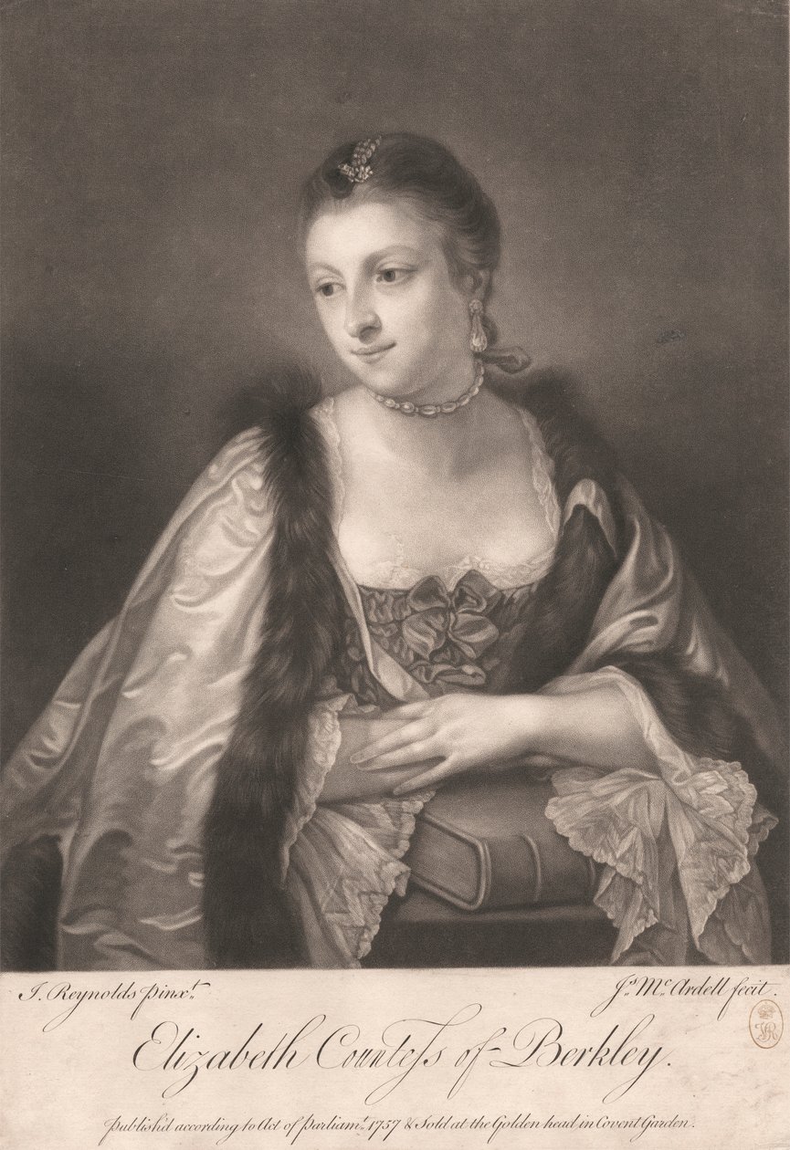 Elizabeth, Countess of Berkeley by James McArdell