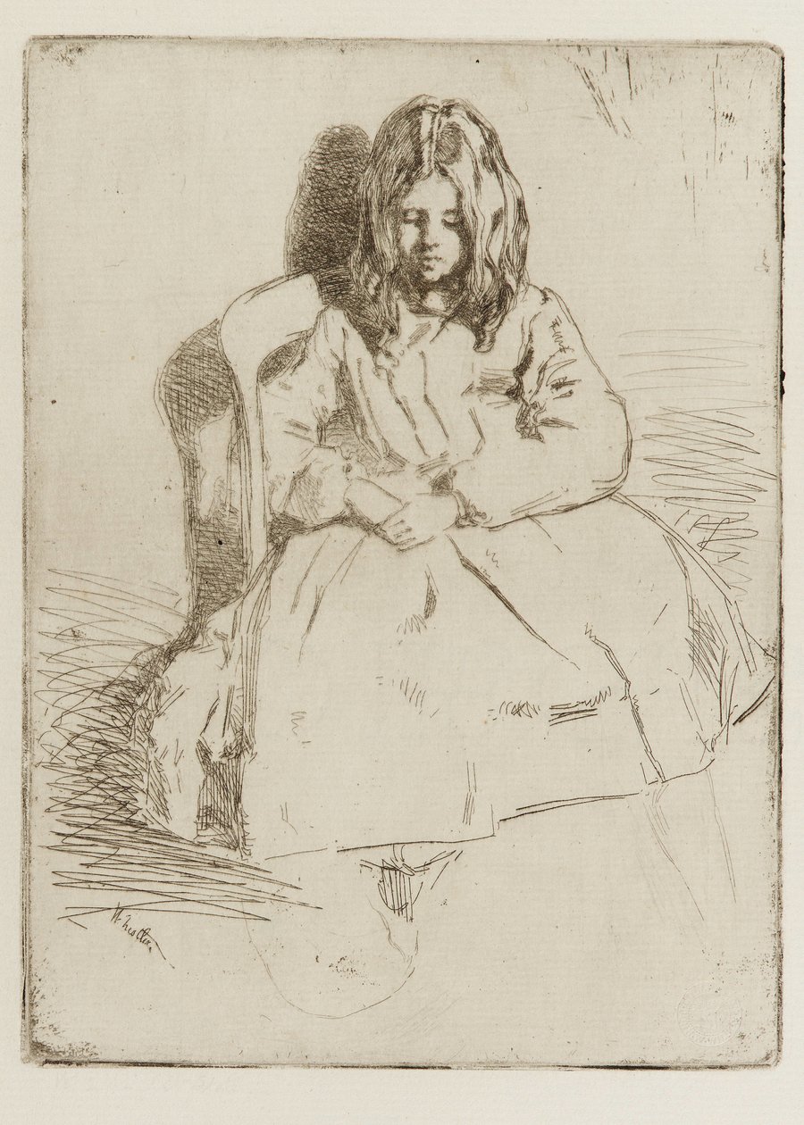 Annie, Seated by James Abbott McNeill Whistler