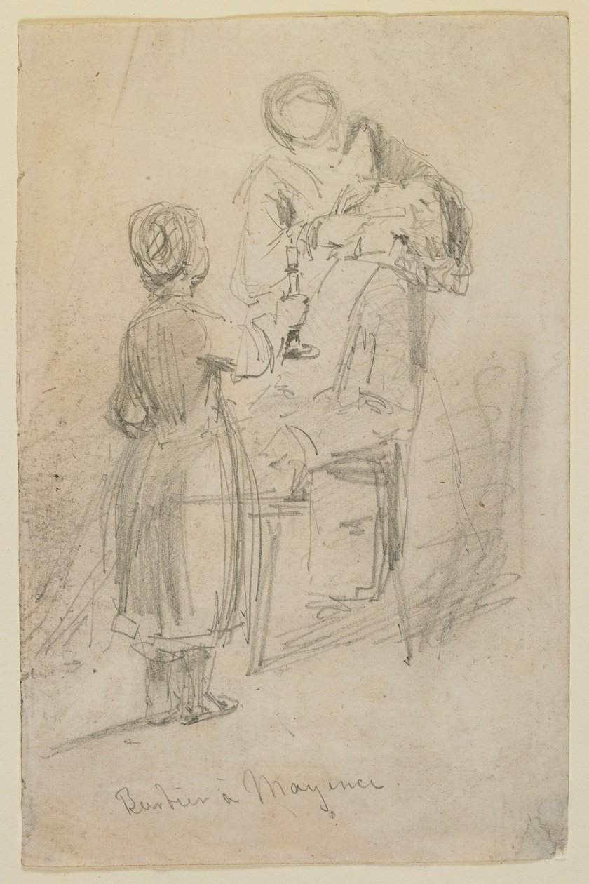 Barber in Mainz by James Abbott McNeill Whistler