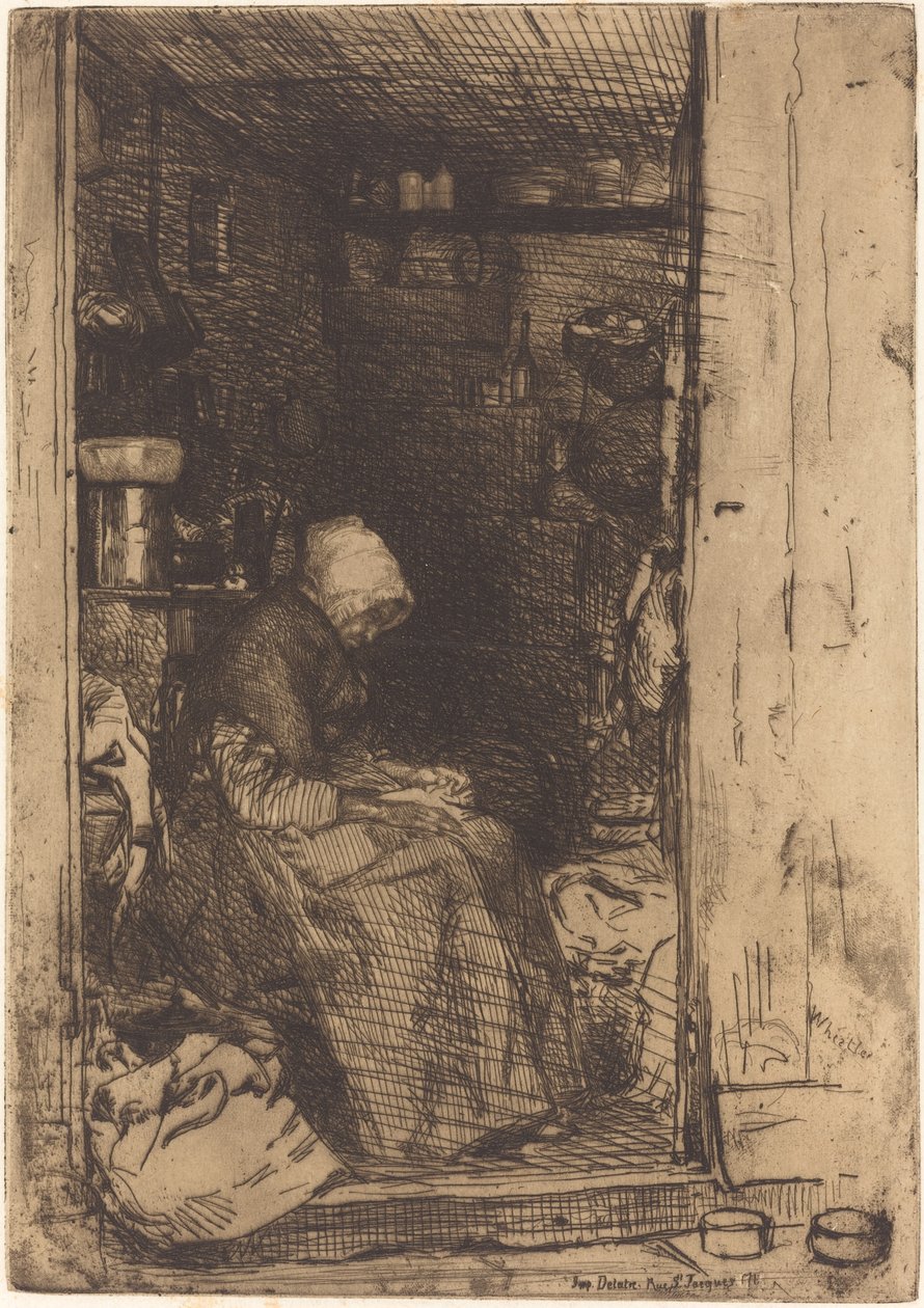 The Old Woman with Rags by James Abbott McNeill Whistler