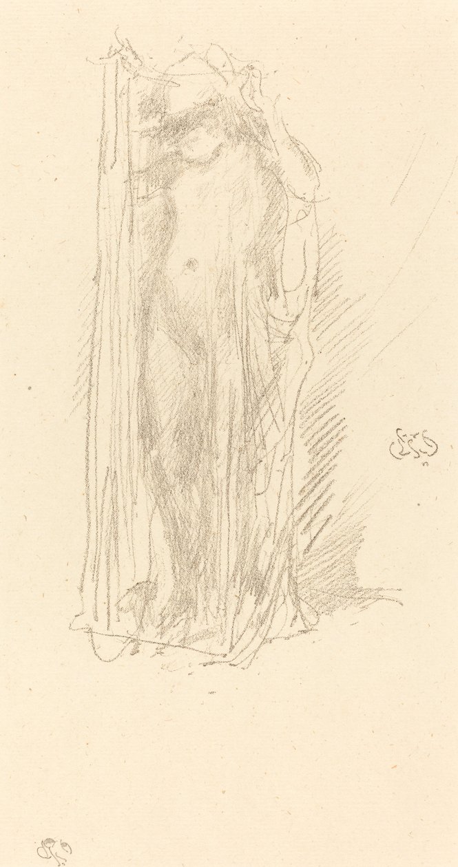 Model Draping by James Abbott McNeill Whistler