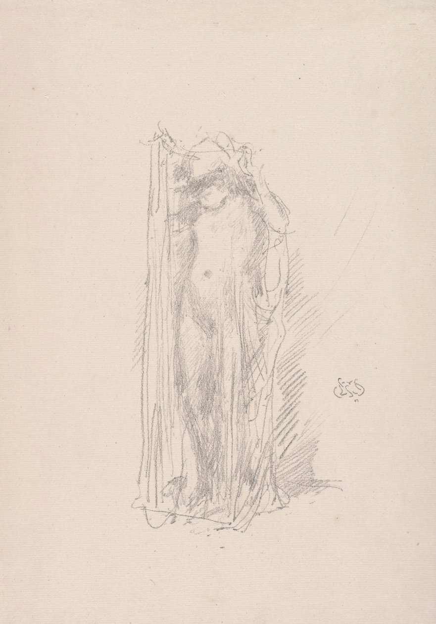 Model Draping by James McNeill Whistler